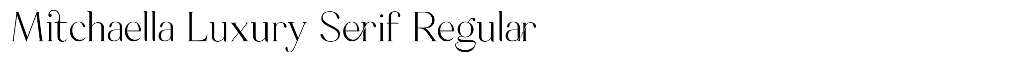 Mitchaella Luxury Serif Regular image